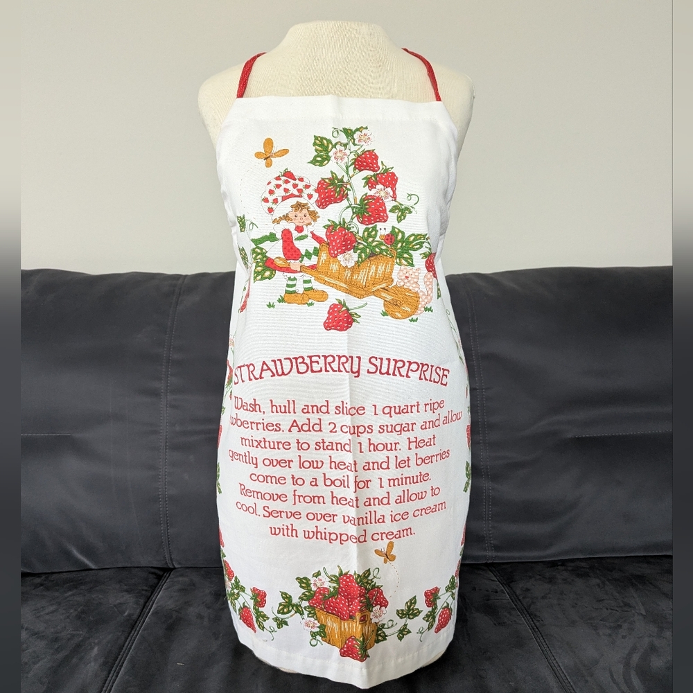 Vintage Strawberry Shortcake Apron 1980